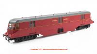 19431 Heljan AEC Parcels Railcar number W34W in BR Crimson Livery with grey roof